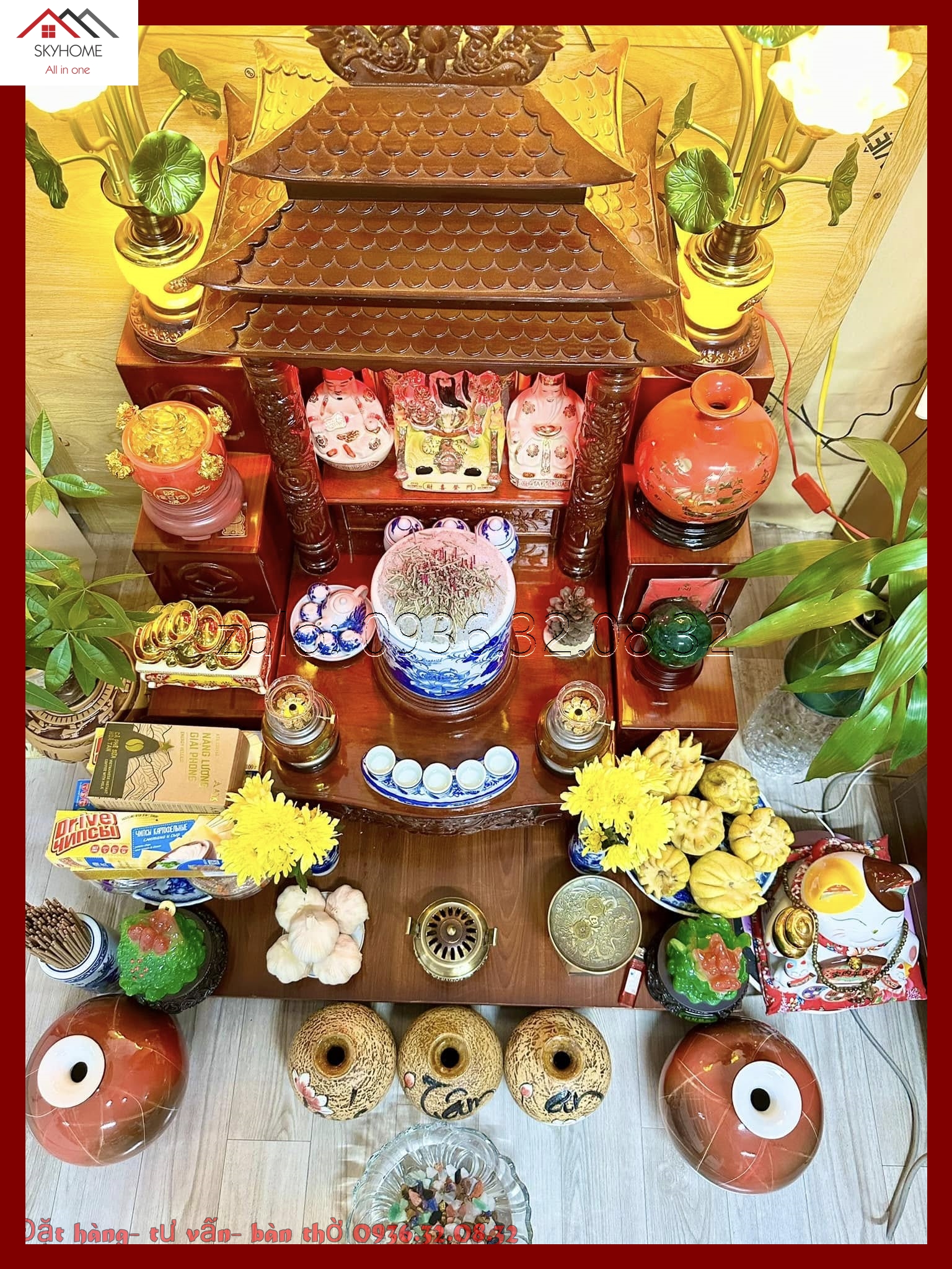 Thờ 5 ông trên bàn Thần Tài – Thổ Địa – Có nên không và cách sắp xếp đúng